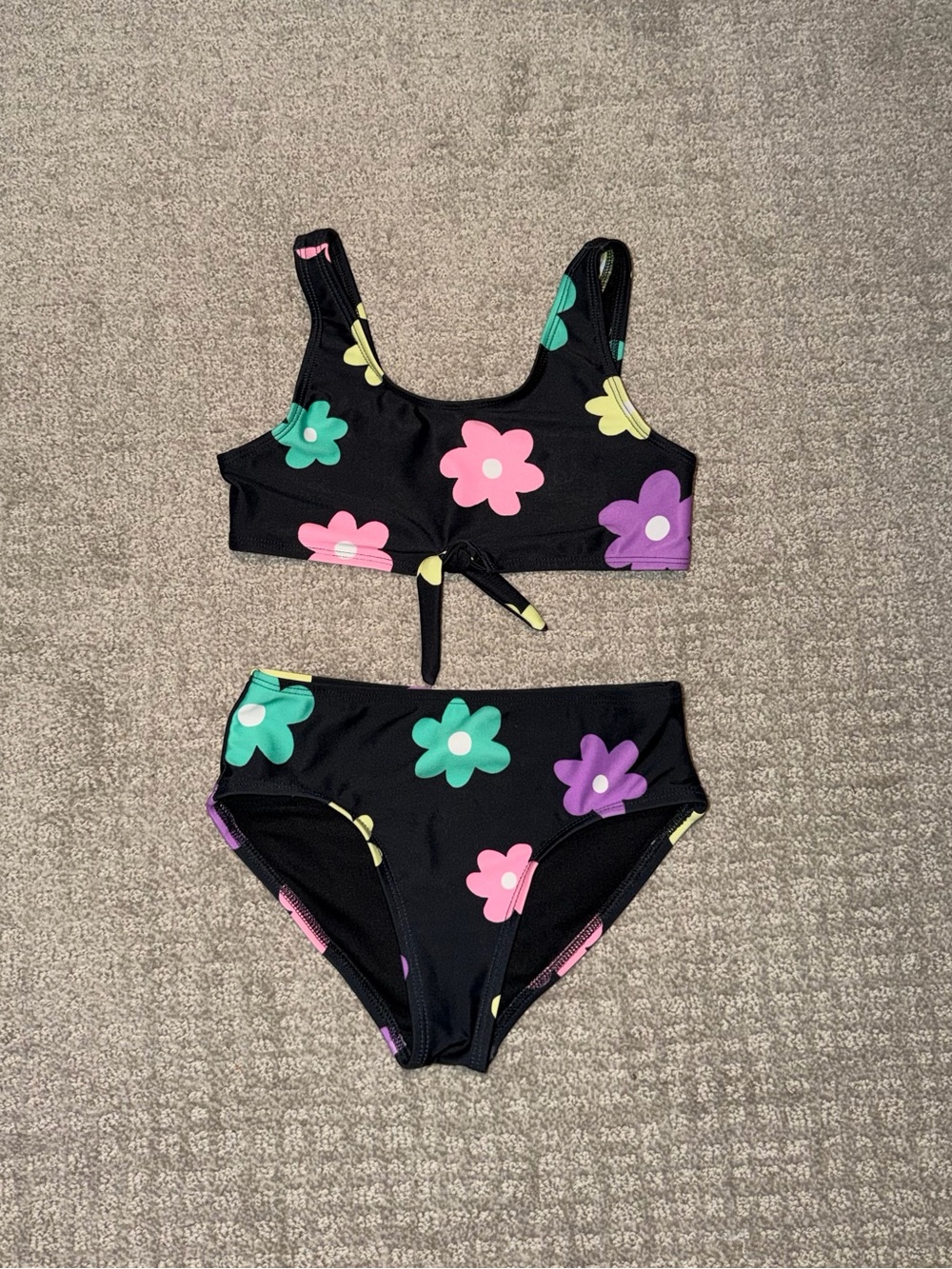 Girls Floral Swim Bikini Size S